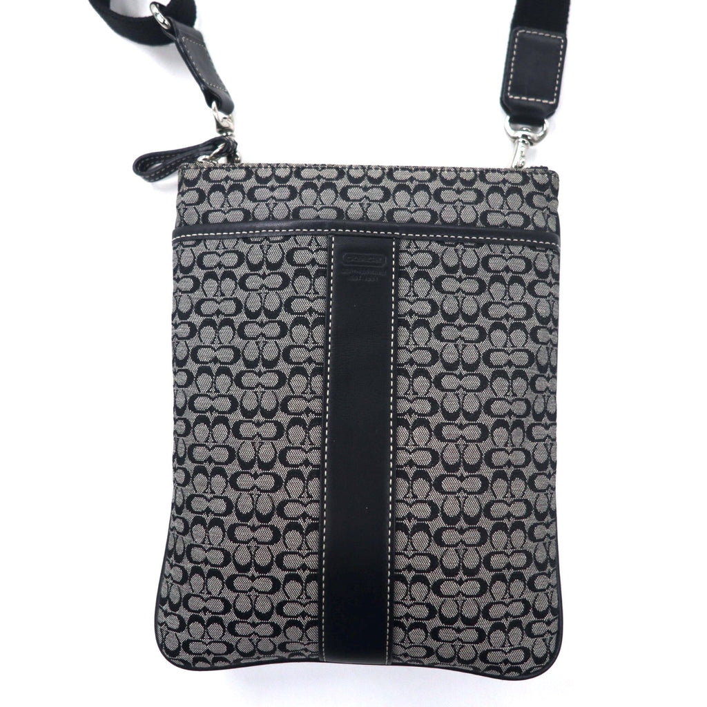 COACH Borsa a tracolla Mini Signature, grigio, tela e pelle