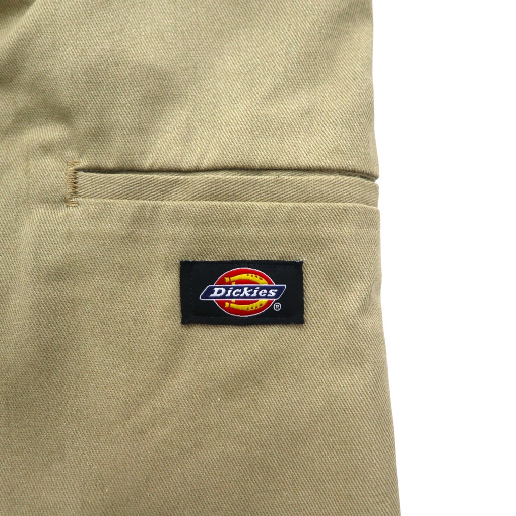 Dickies Relaxed Fit Pantaloncini da lavoro corti L Beige Lunghezza al ginocchio WR640 Made in Messico