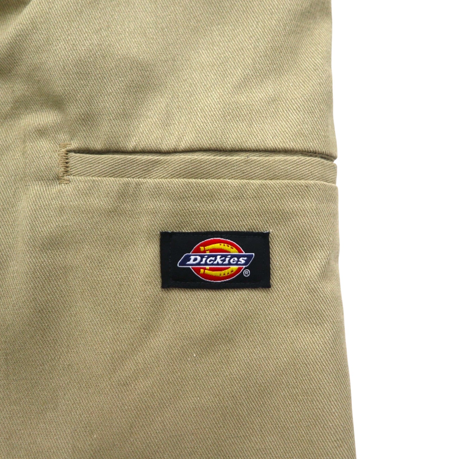 Dickies Relaxed Fit Pantaloncini da lavoro corti L Beige Lunghezza al ginocchio WR640 Made in Messico