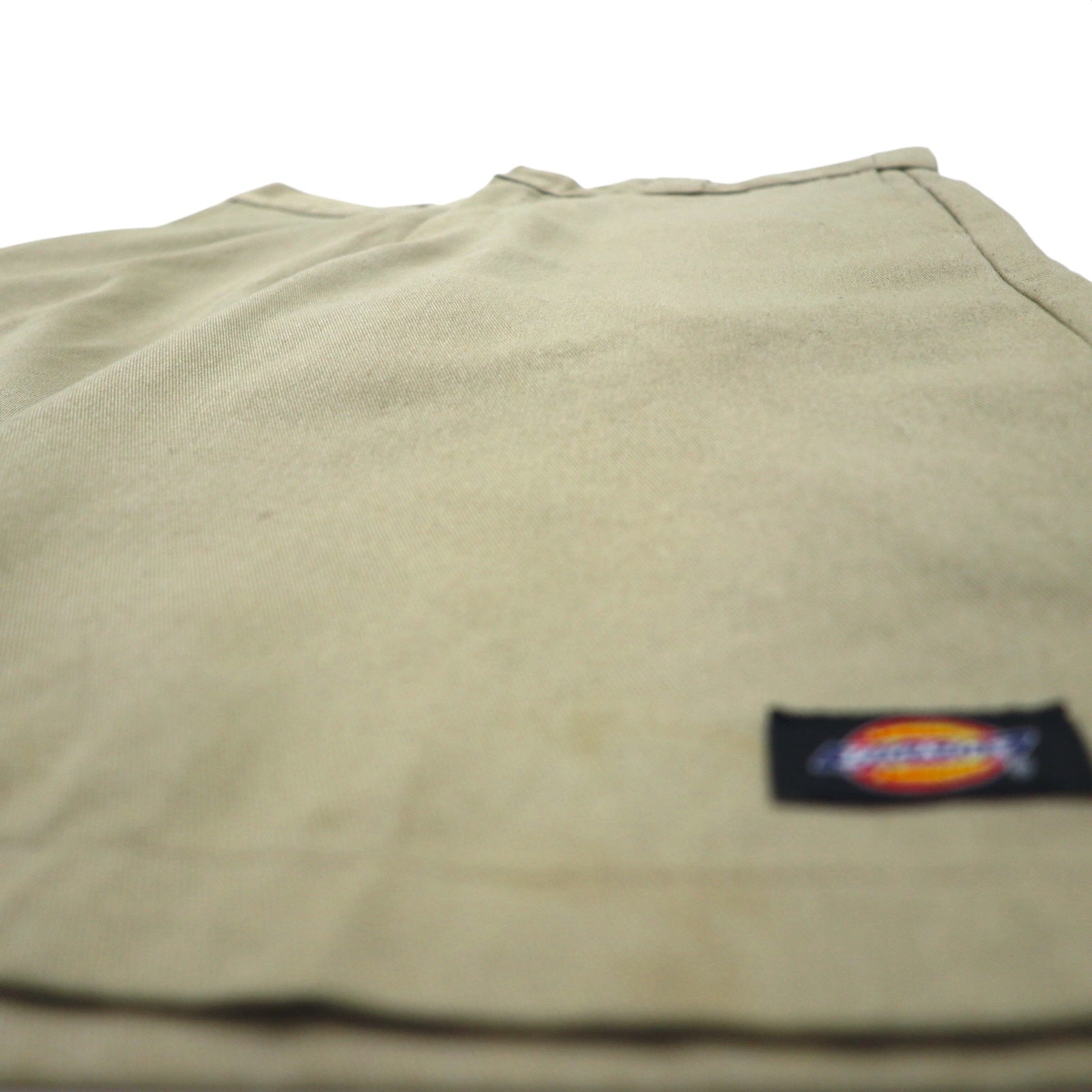 Dickies Relaxed Fit Pantaloncini da lavoro corti L Beige Lunghezza al ginocchio WR640 Made in Messico