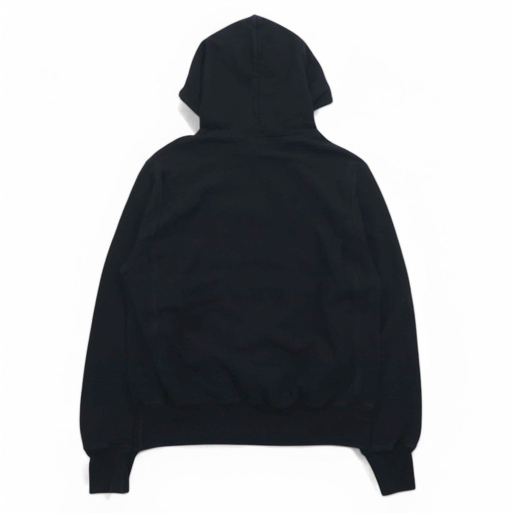 Champion リバースウィーブ REVERSE WEAVE プルオーバーパーカー L ブラック スクリプトロゴ 青単タグ 復刻 ホンジュラス製