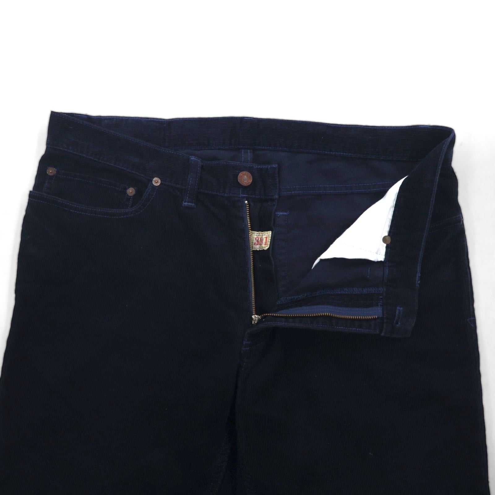 Polo Ralph Lauren コーデュロイ チノパンツ ワークパンツ L ネイビー レザーパッチ