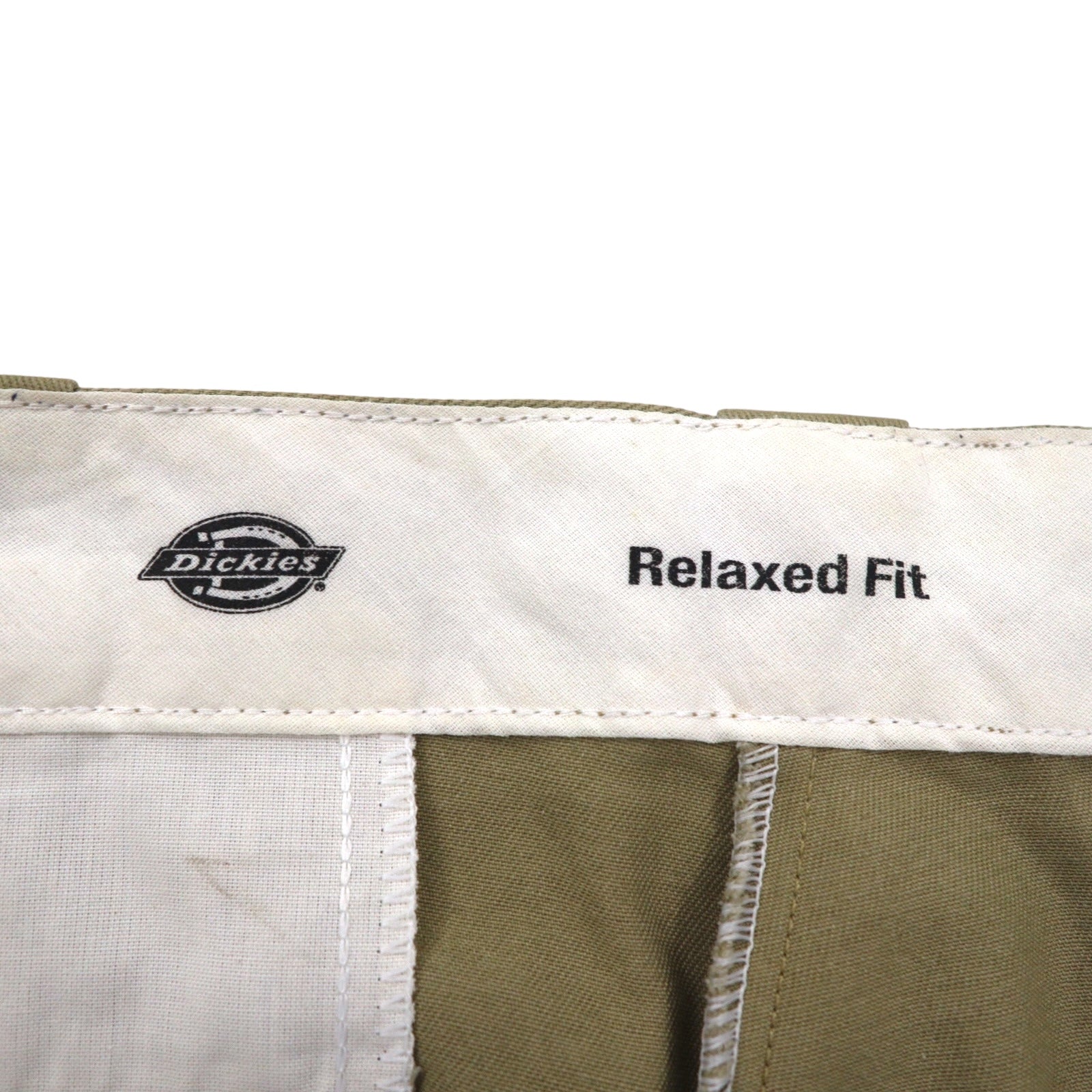 Dickies Relaxed Fit Pantaloncini da lavoro corti L Beige Lunghezza al ginocchio WR640 Made in Messico