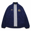 adidas 90年代 万国旗タグ センター 3ストライプ ナイロン トラックジャケット ジャージ  L ネイビー Boston Marathon