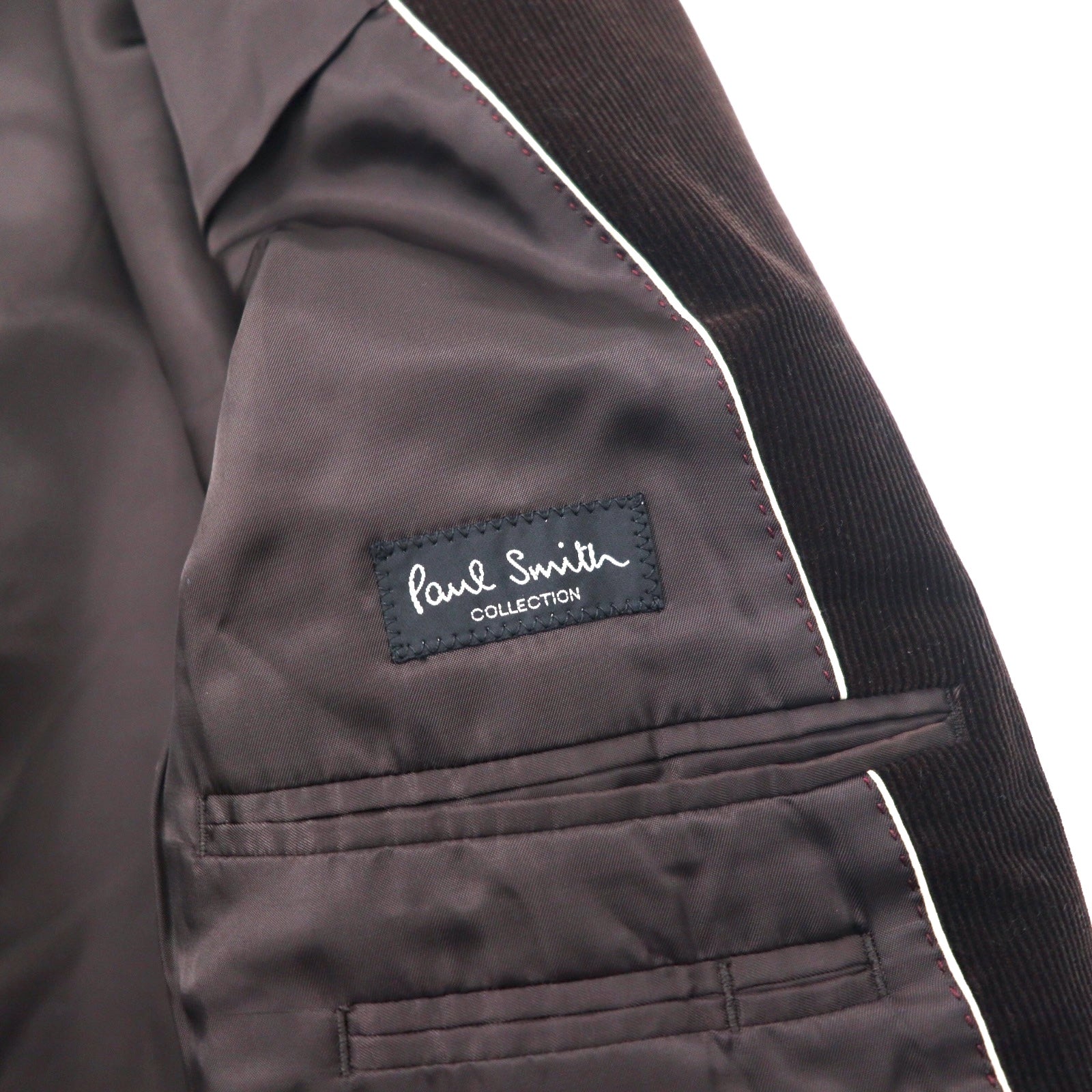 Paul Smith COLLECTION コーデュロイ 3B テーラードジャケット LX ブラウン コットン 日本製