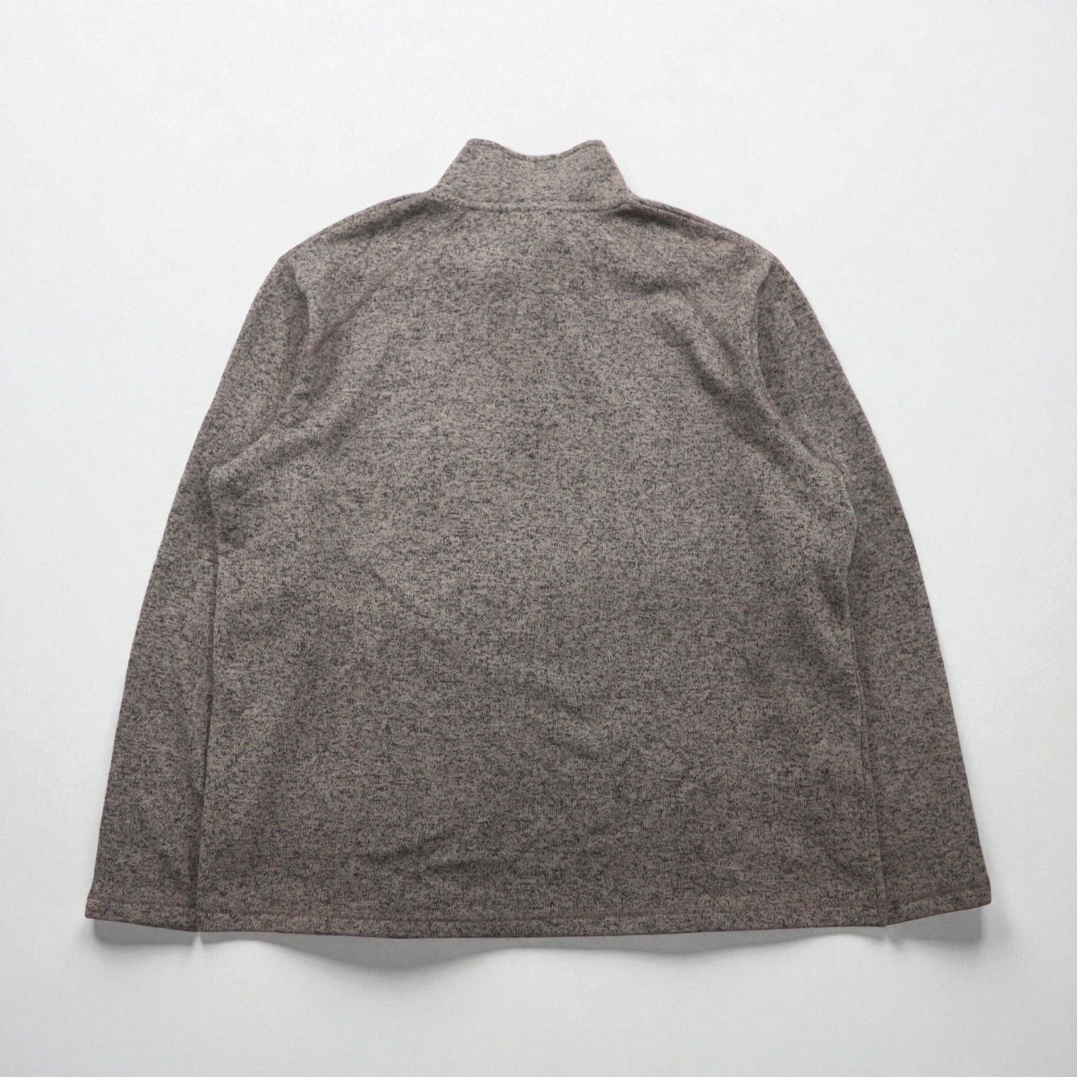 Eddie Bauer ハーフジップ フリースジャケット XL グレー ポリエステル