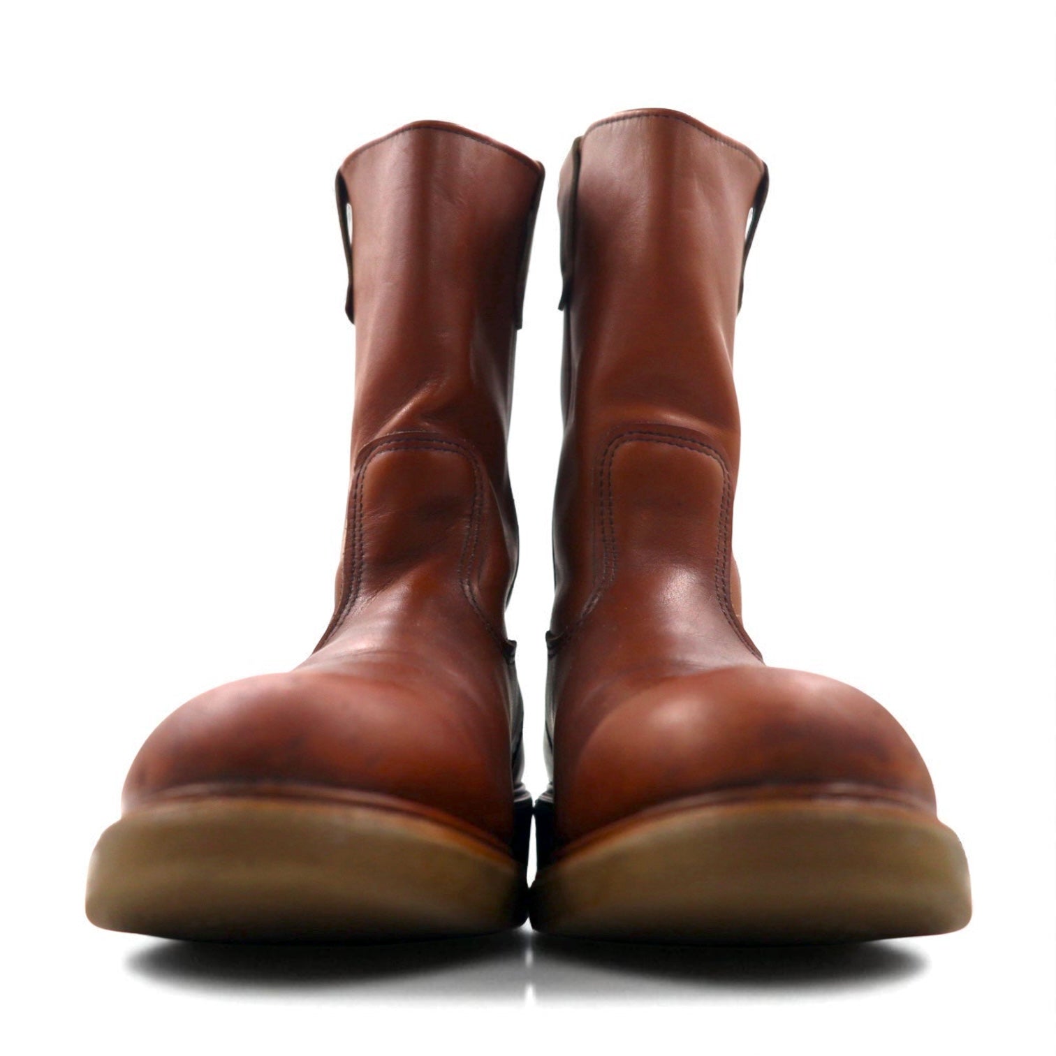 REDWING 1987 USA 80s Stivali PECOS 11 pollici 30cm Marrone Pelle 1155 Etichetta con ala stampata Etichetta con ala verticale