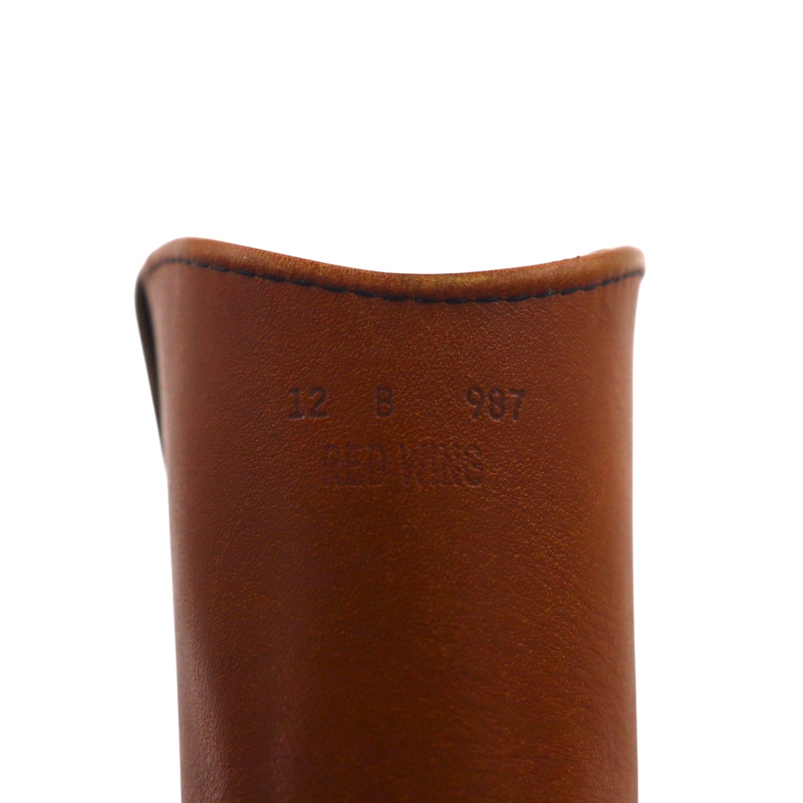 REDWING 1987 USA 80s Stivali PECOS 11 pollici 30cm Marrone Pelle 1155 Etichetta con ala stampata Etichetta con ala verticale