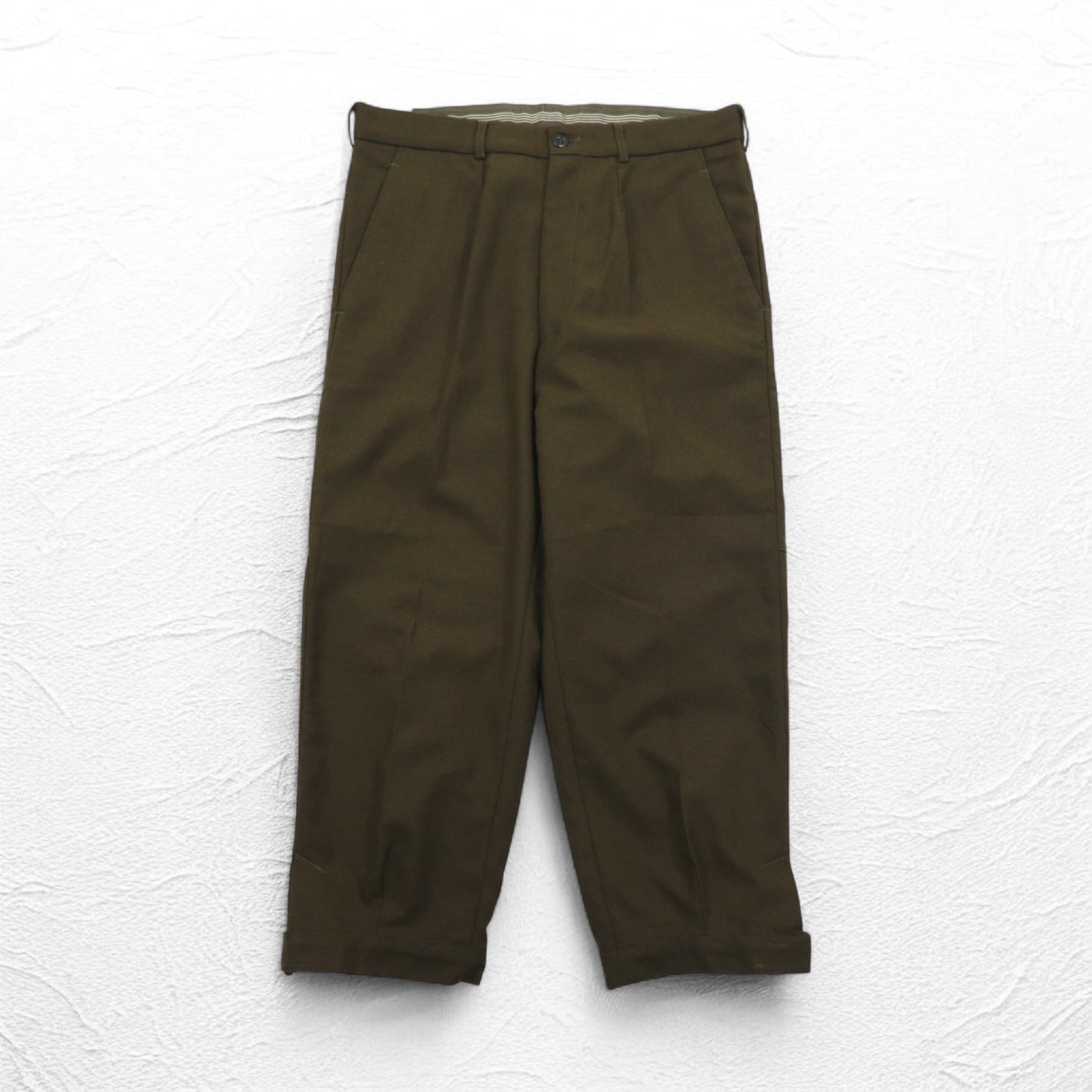 Pantaloni militari francesi anni '90 PAUL BOYE Euro Militare Pantaloni L Cachi Poliestere