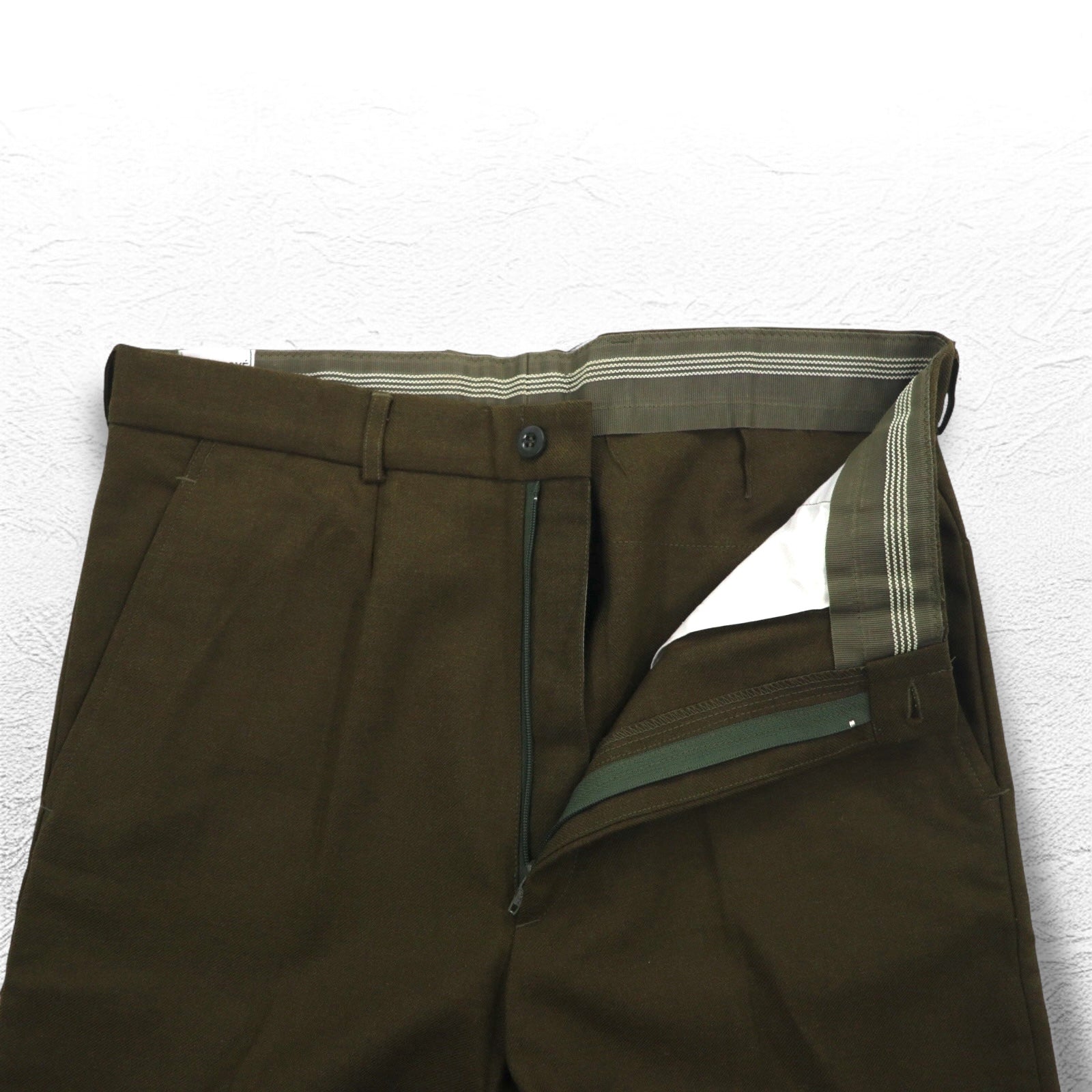 Pantaloni militari francesi anni '90 PAUL BOYE Euro Militare Pantaloni L Cachi Poliestere
