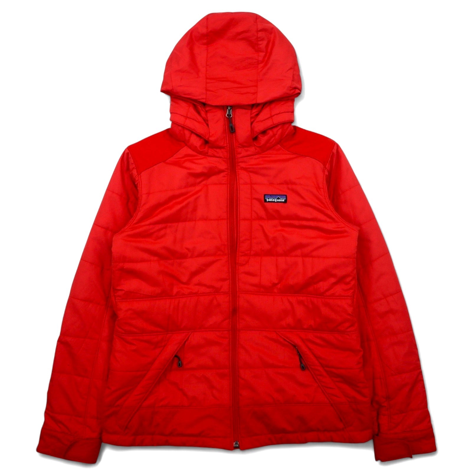patagonia giacca a vento M rossa poliestere trapuntata cappuccio removibile Rubicon Rider Jacket 29459F0