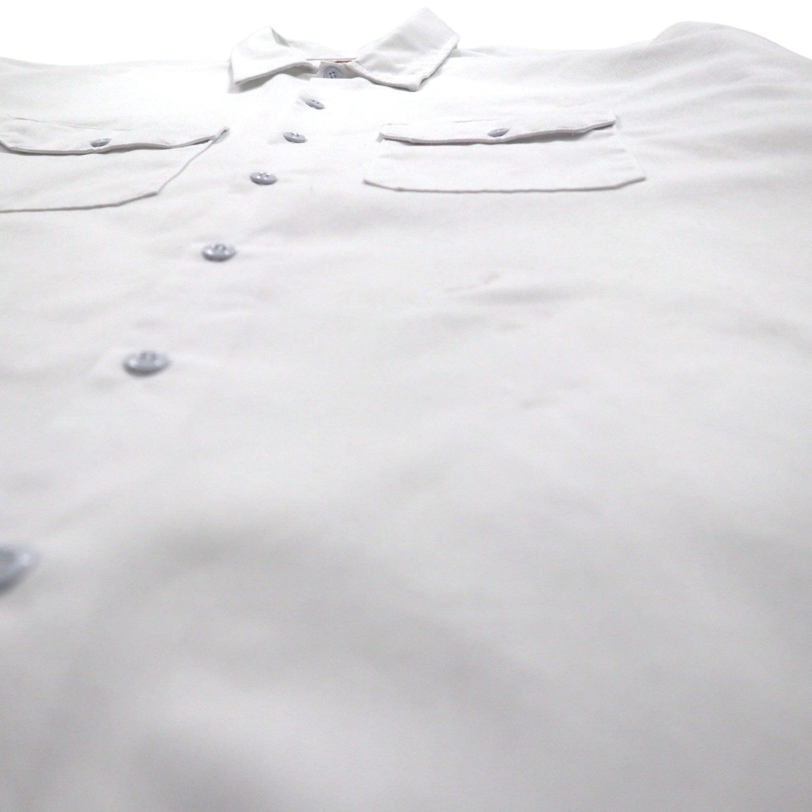 Dickies 半袖 ワークシャツ 2XL ホワイト ポリエステル コットン ダブルポケット 1574