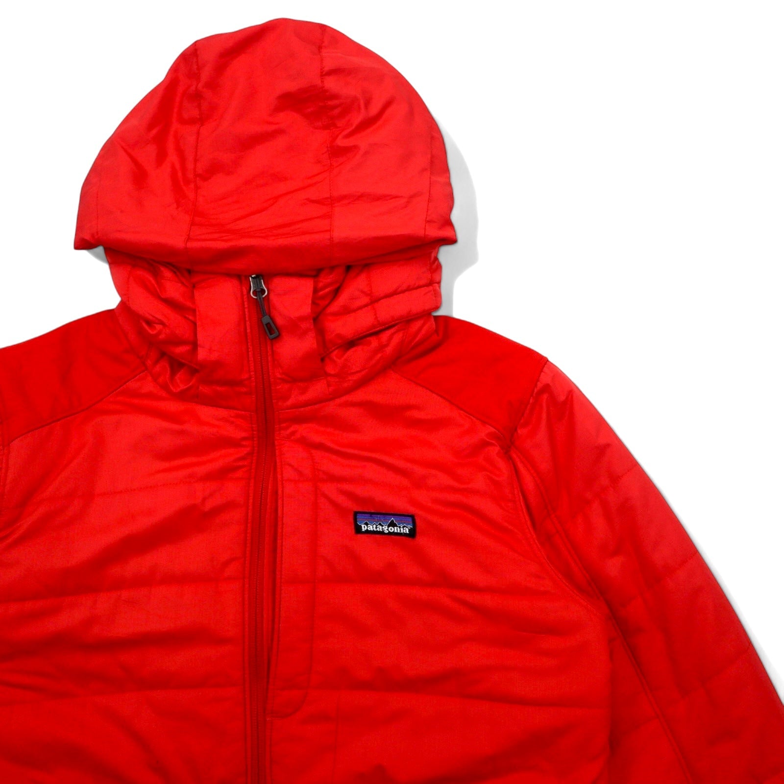 patagonia giacca a vento M rossa poliestere trapuntata cappuccio removibile Rubicon Rider Jacket 29459F0