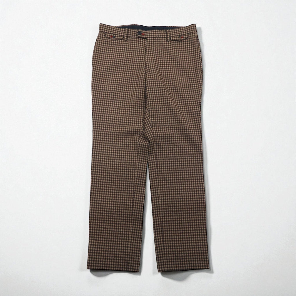 Paul Smith COLLECTION ツイード スラックス パンツ L ブラウン グレンチェック 日本製