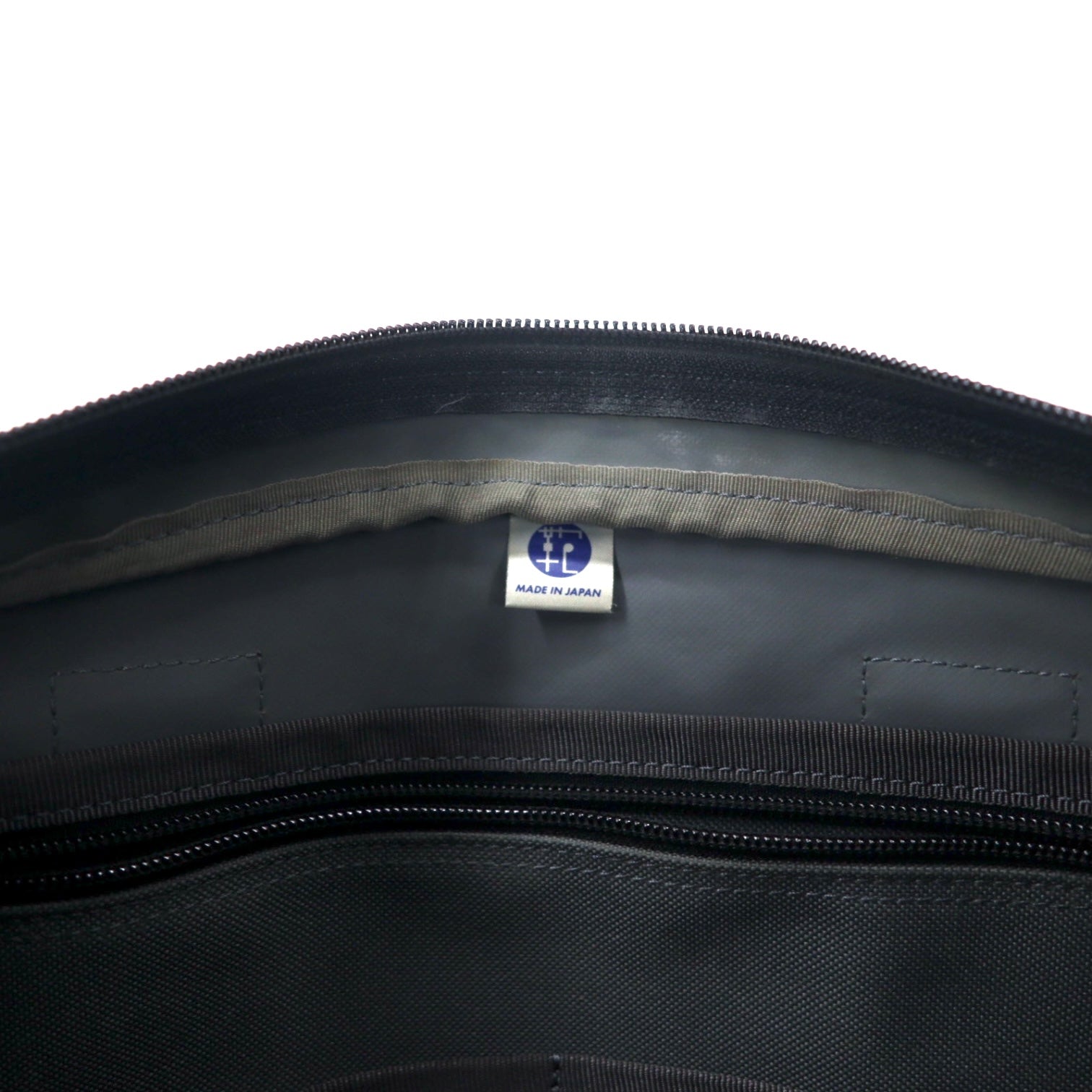 PORTER Clip Borsa a Tracolla Business Grigia in Poliestere, Espandibile, Made in Japan