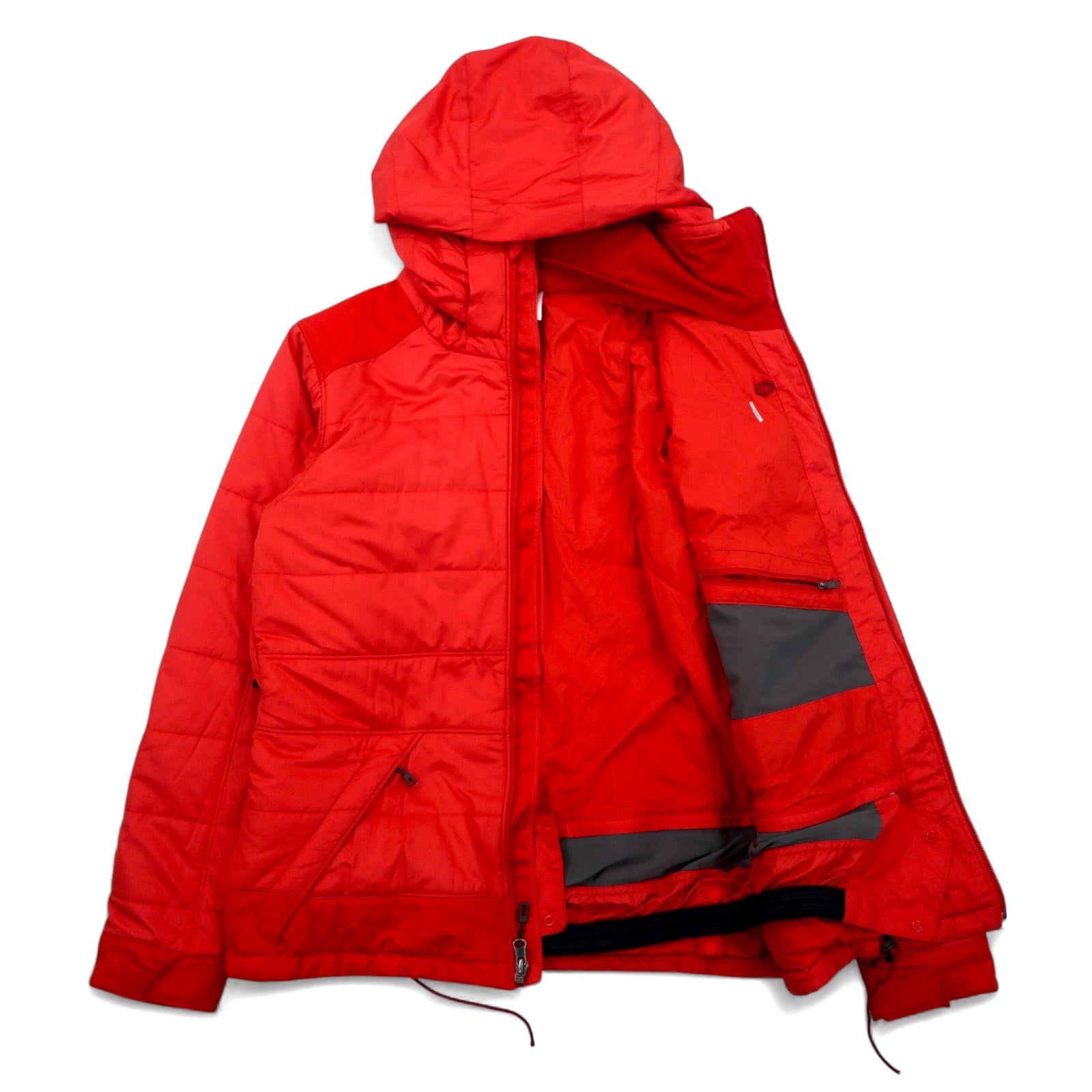 patagonia giacca a vento M rossa poliestere trapuntata cappuccio removibile Rubicon Rider Jacket 29459F0
