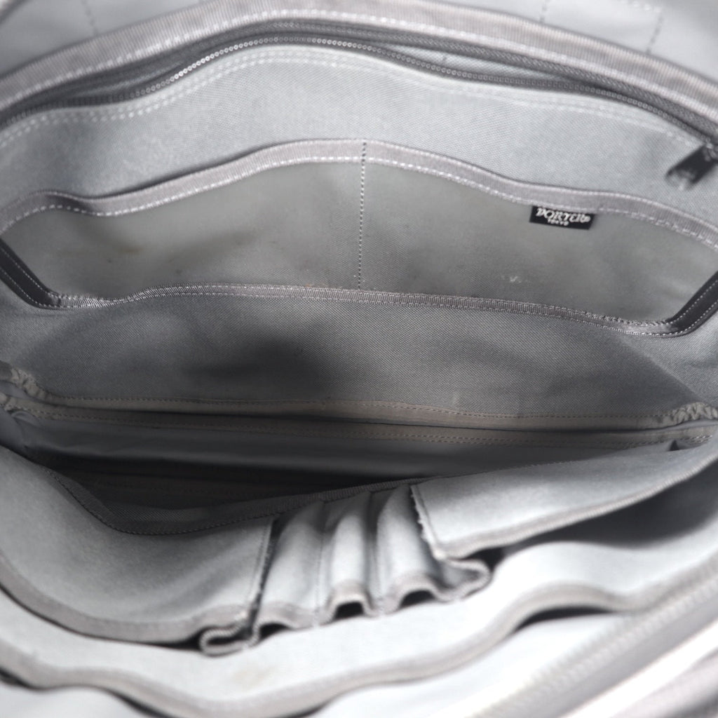 PORTER Clip Borsa a Tracolla Business Grigia in Poliestere, Espandibile, Made in Japan