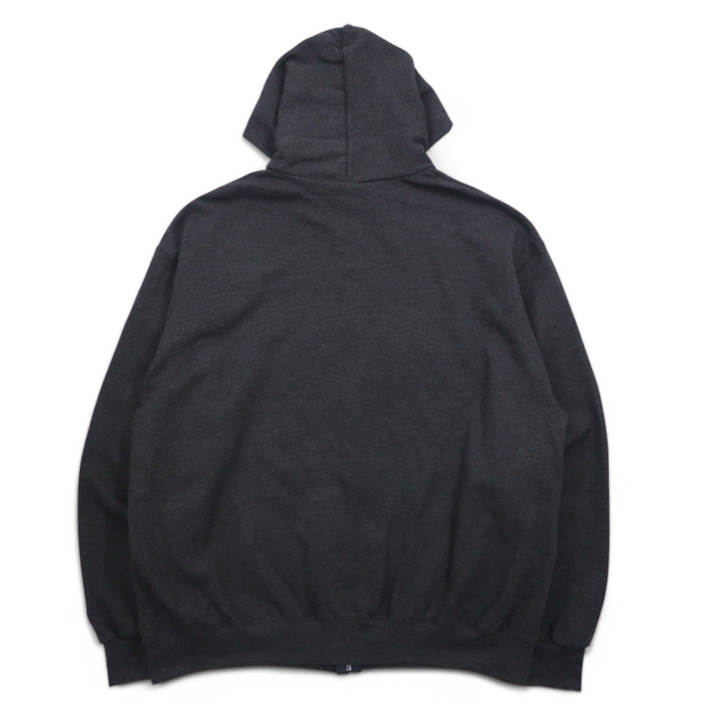 Champion felpa con cappuccio full zip 3XL grigio, felpata all'interno, taglia oversize, UNIVERSITY OF GEORGIA, made in Honduras