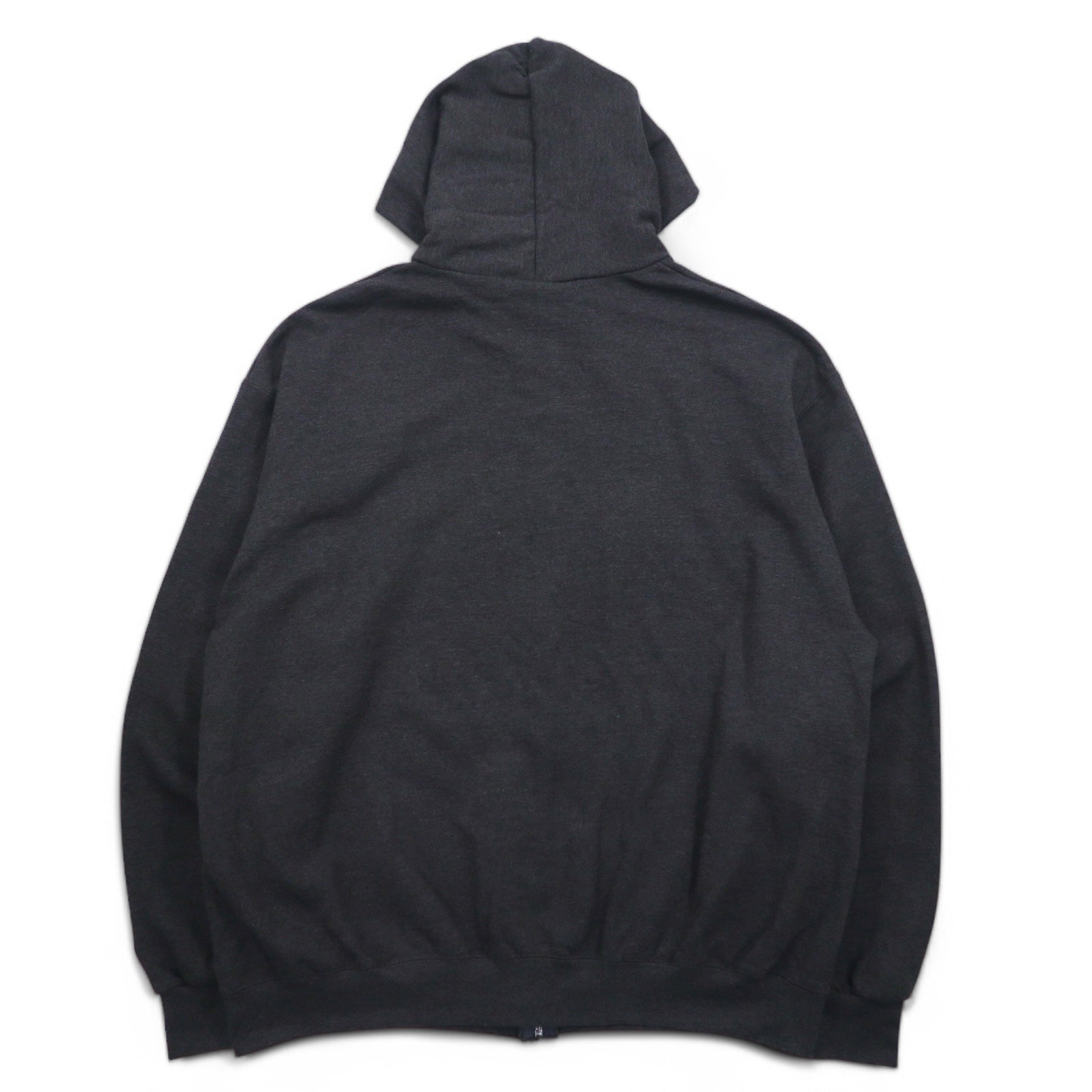 Champion felpa con cappuccio full zip 3XL grigio, felpata all'interno, taglia oversize, UNIVERSITY OF GEORGIA, made in Honduras