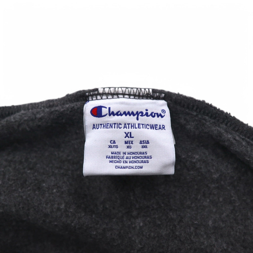 Champion felpa con cappuccio full zip 3XL grigio, felpata all'interno, taglia oversize, UNIVERSITY OF GEORGIA, made in Honduras