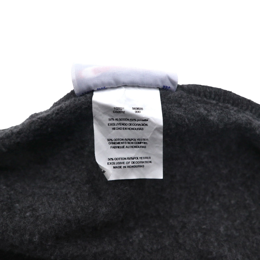 Champion felpa con cappuccio full zip 3XL grigio, felpata all'interno, taglia oversize, UNIVERSITY OF GEORGIA, made in Honduras