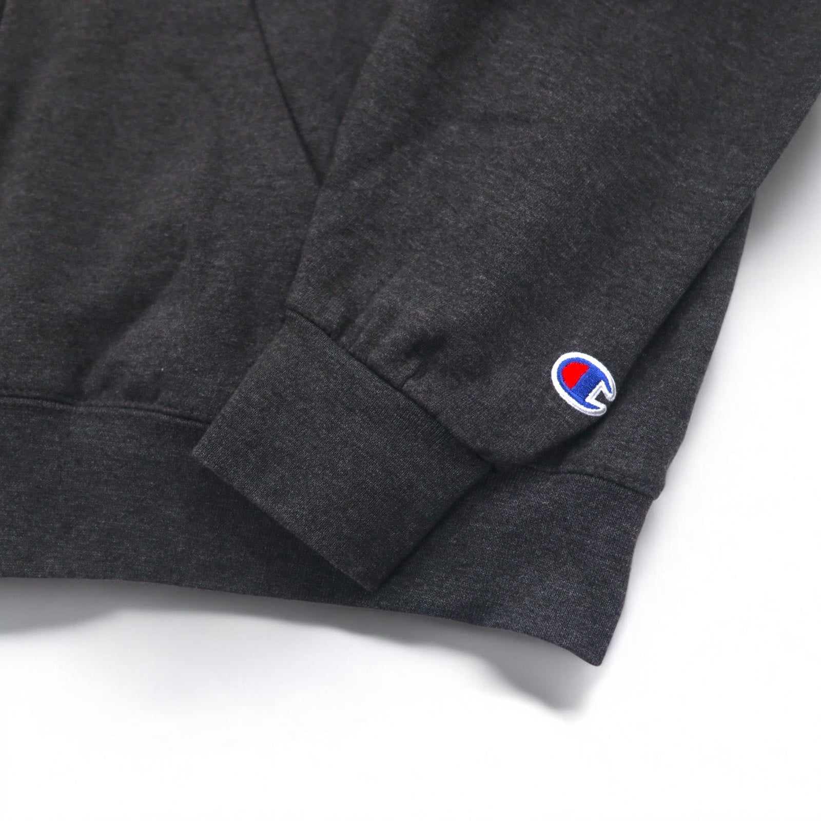 Champion felpa con cappuccio full zip 3XL grigio, felpata all'interno, taglia oversize, UNIVERSITY OF GEORGIA, made in Honduras