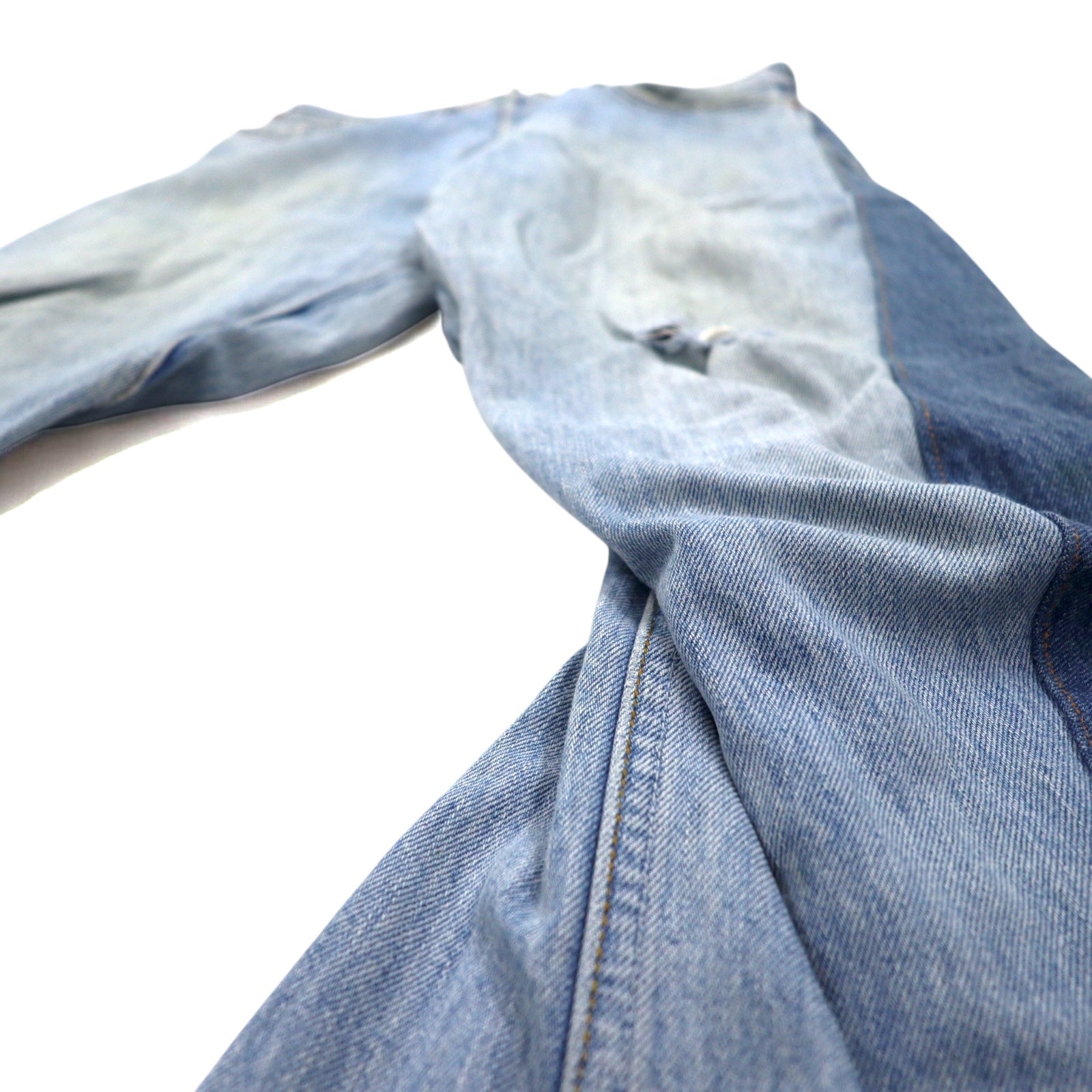 Rebuild By Needles Jeans Dimension Boot Cut, pantaloni in denim, taglia M, remake, Made in Japan