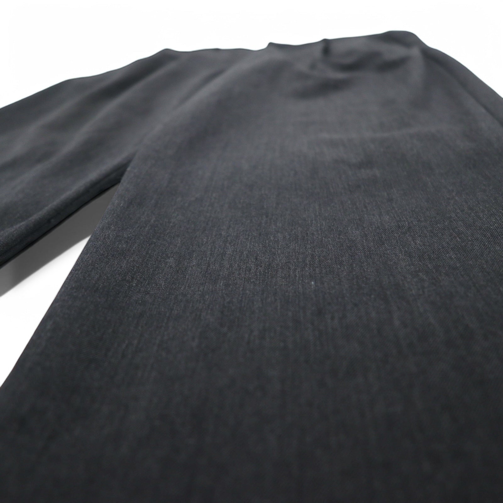 Eddie Bauer Pantaloni ampi con pinces L grigi in lana con risvolto