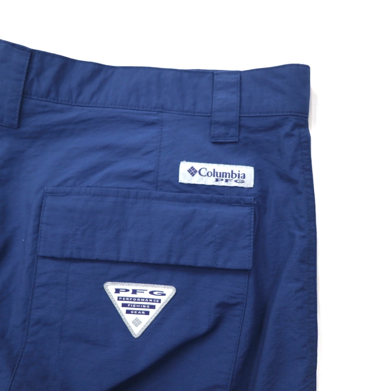 Columbia PFG Pantaloni da Pesca Ripstop L Navy OMNI-SHIELD Idrorepellente FQ1041