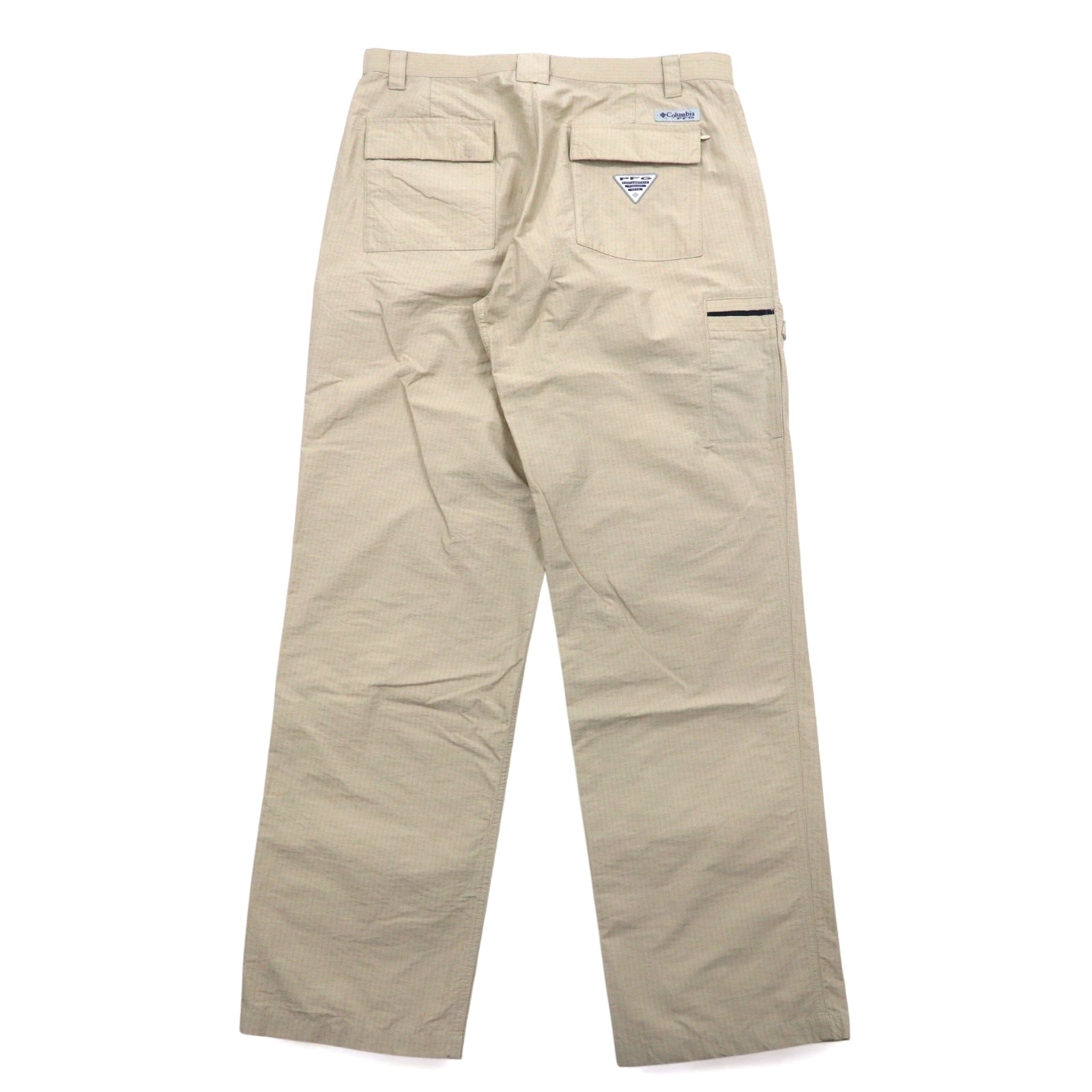 Columbia PFG Pantaloni da Pesca Ripstop L Beige OMNI-SHIELD Idrorepellente FQ1041