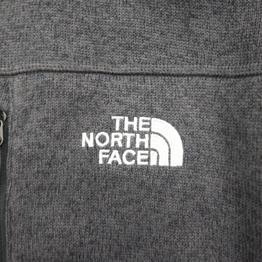 THE NORTH FACE フルジップ フリースジャケット L グレー スタンドカラー ハイネック