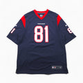 NIKE ゲームシャツ L ネイビー ポリエステル NFL Texans ナンバリング NFL Players ON FIELD