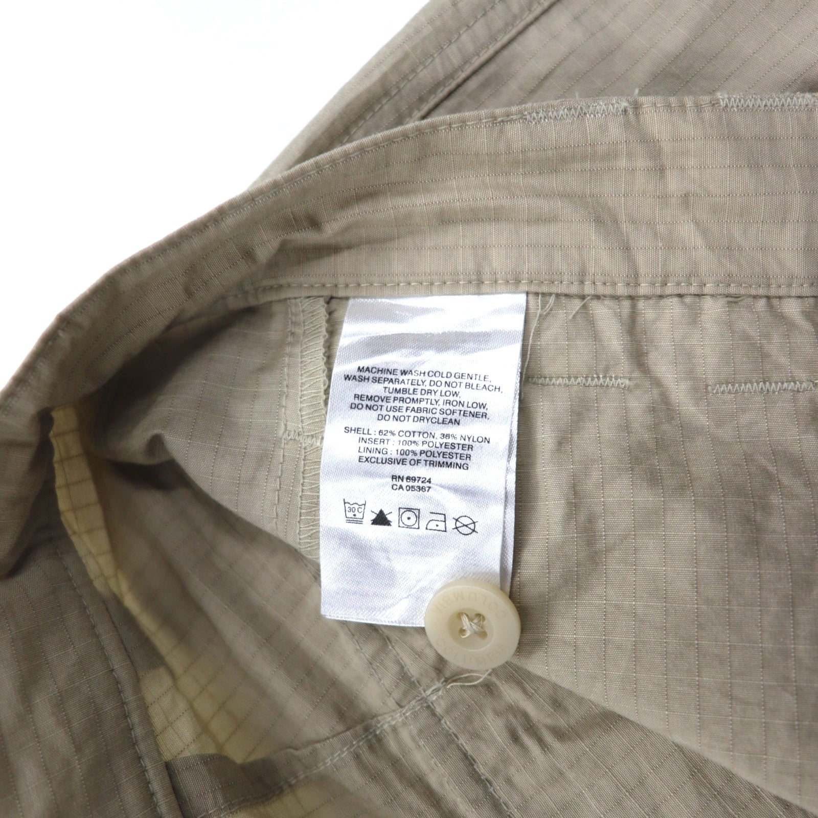 Columbia PFG Pantaloni da Pesca Ripstop L Beige OMNI-SHIELD Idrorepellente FQ1041
