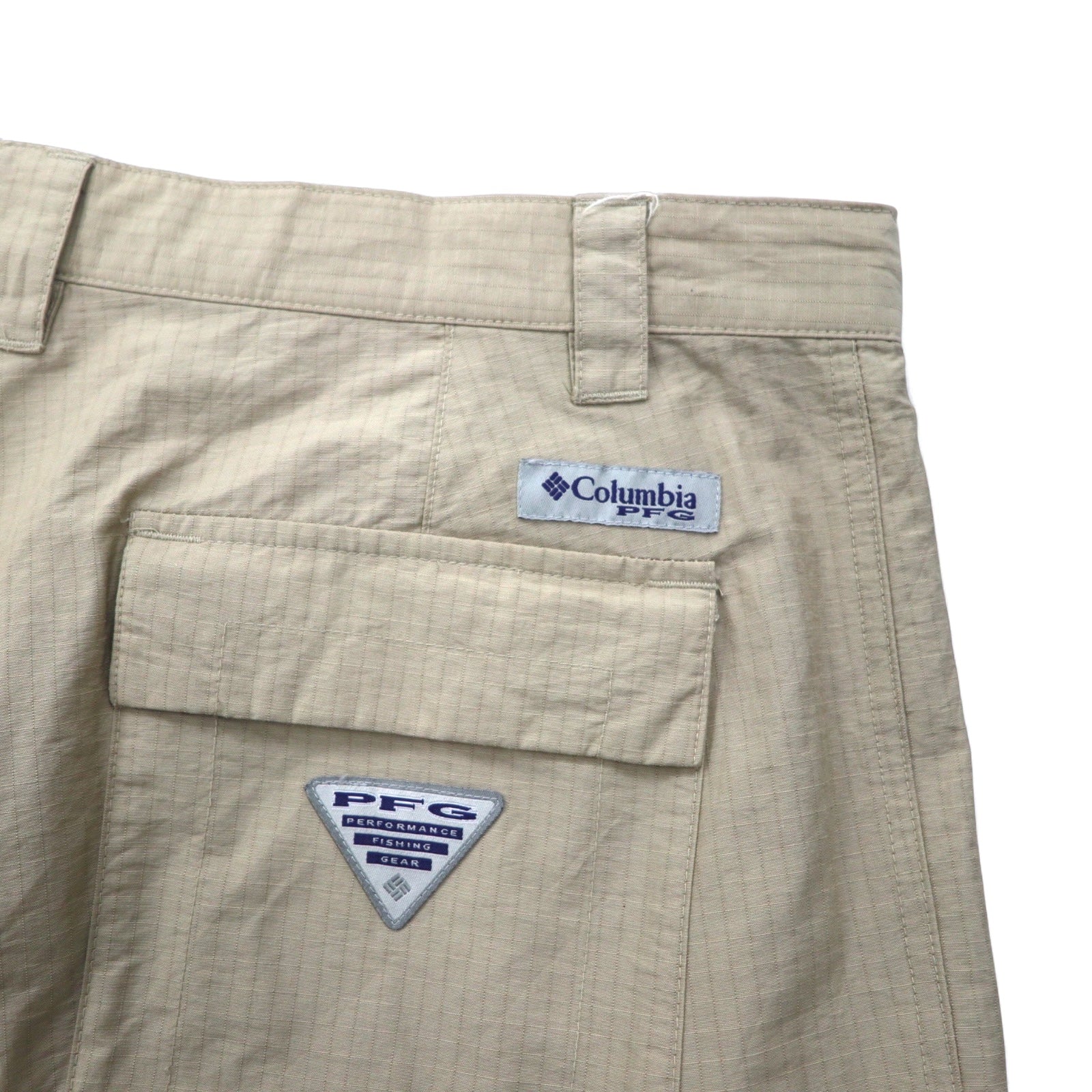 Columbia PFG Pantaloni da Pesca Ripstop L Beige OMNI-SHIELD Idrorepellente FQ1041