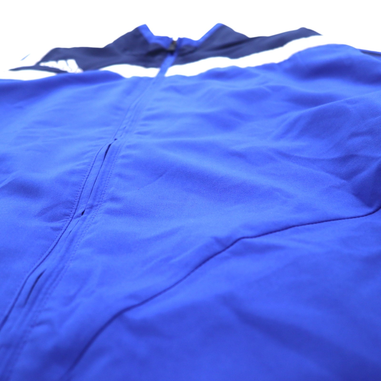 Giacca adidas in nylon, giacca da pista, tuta da ginnastica, 3XL, blu navy, 3 strisce
