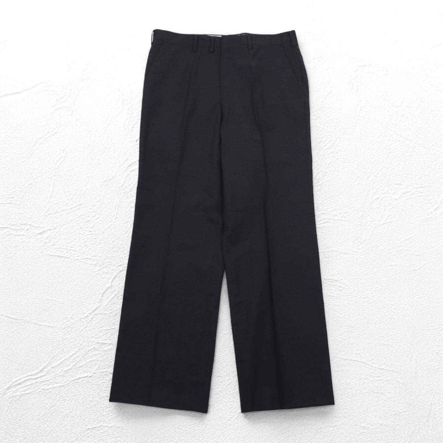 DAKS Pantaloni ampi con piega centrale M Grigio Lana Made in Japan