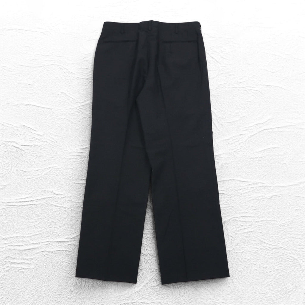 DAKS Pantaloni ampi con piega centrale M Grigio Lana Made in Japan