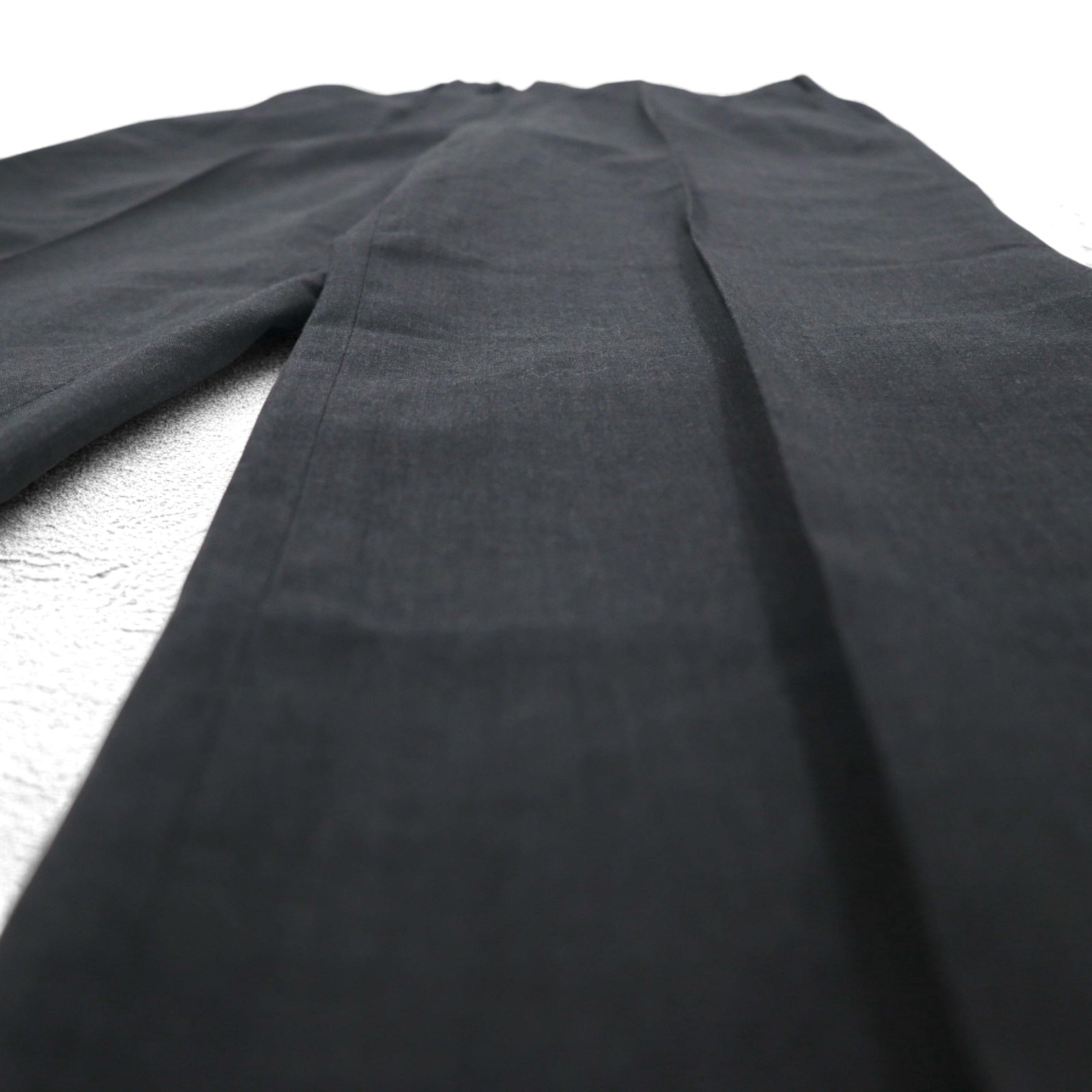 DAKS Pantaloni ampi con piega centrale M Grigio Lana Made in Japan