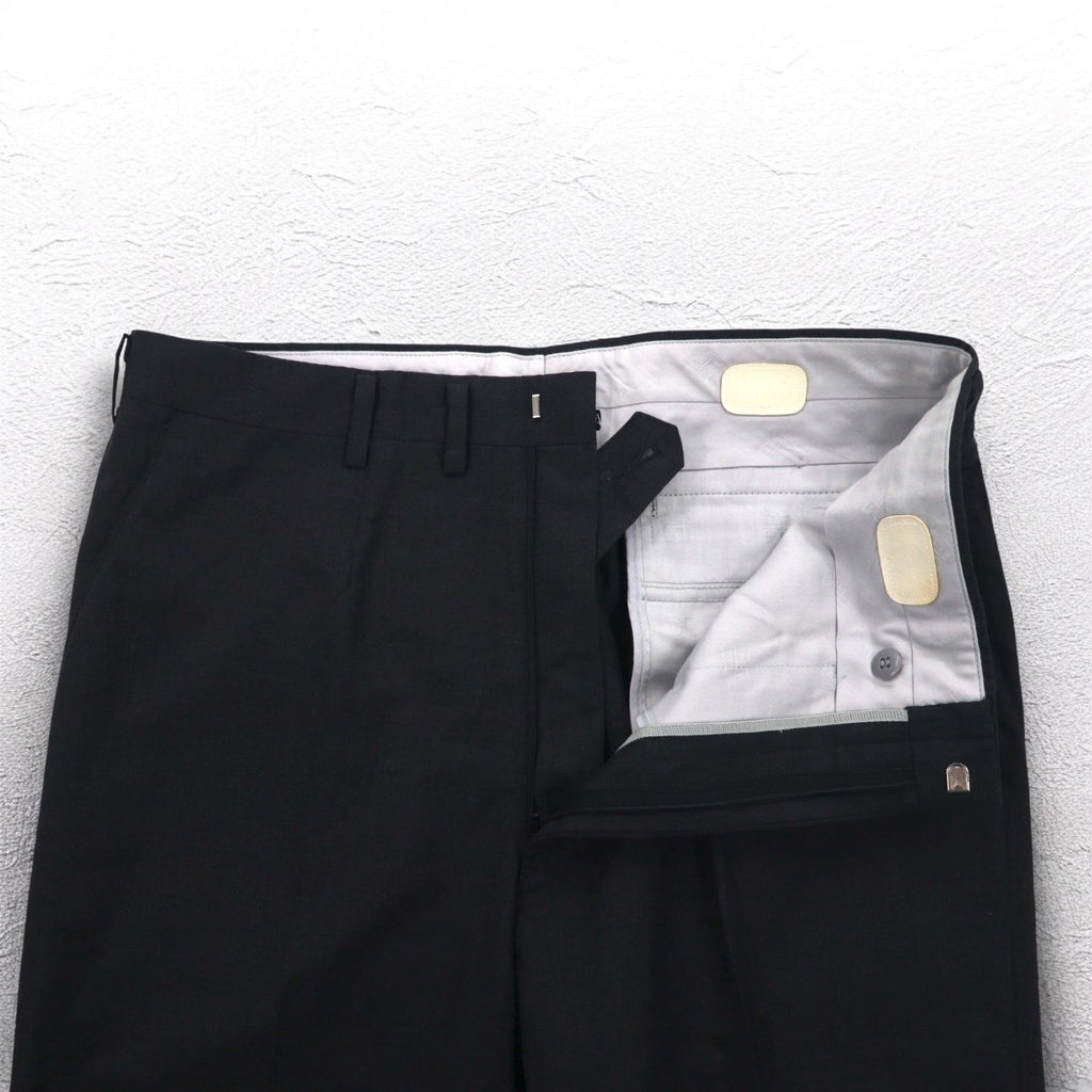 DAKS Pantaloni ampi con piega centrale M Grigio Lana Made in Japan