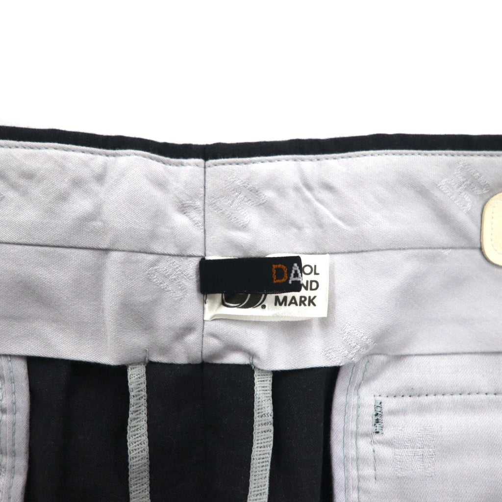 DAKS Pantaloni ampi con piega centrale M Grigio Lana Made in Japan