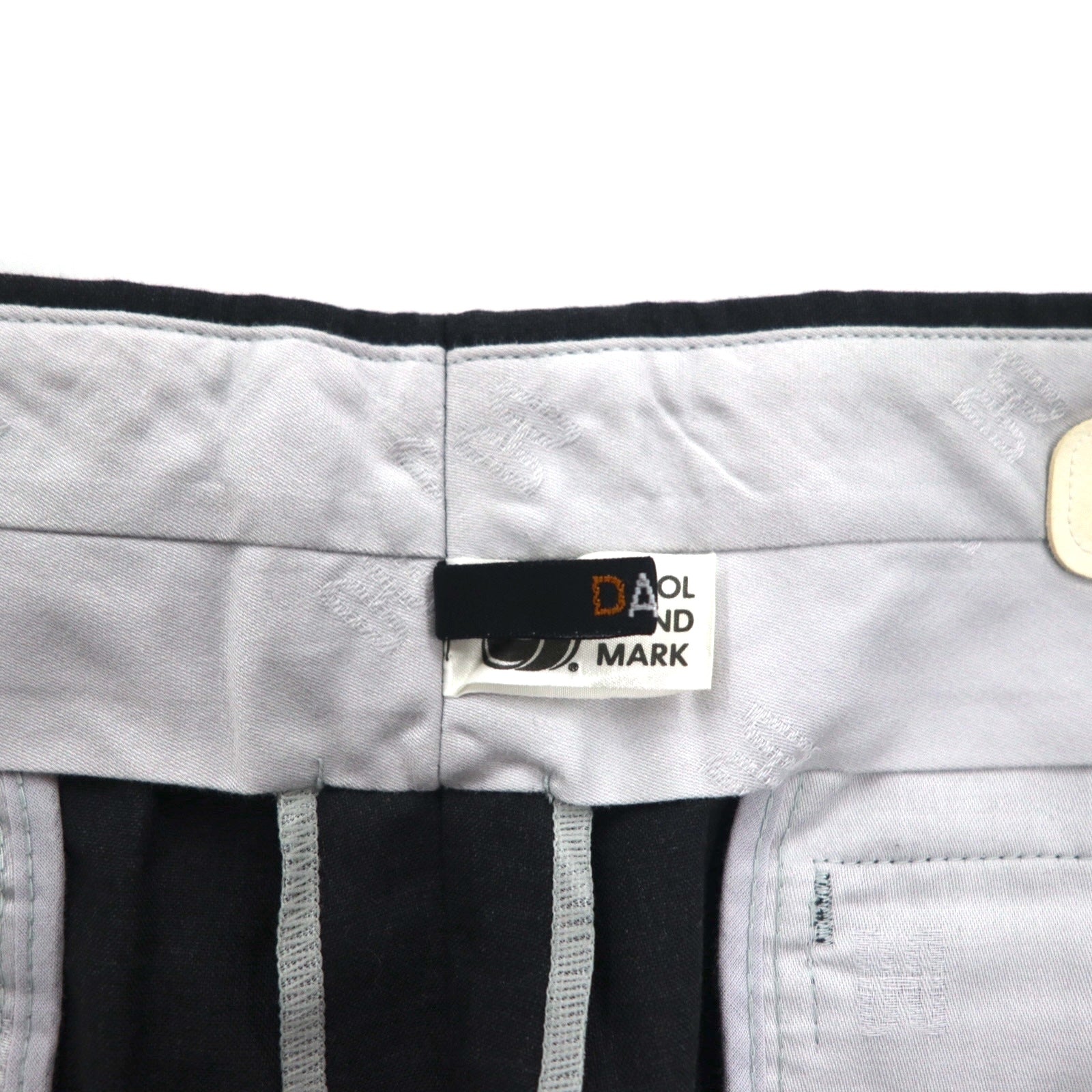 DAKS Pantaloni ampi con piega centrale M Grigio Lana Made in Japan