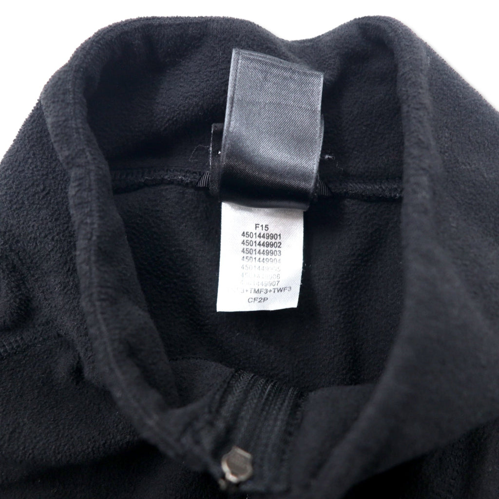 THE NORTH FACE フルジップ フリース L ブラック ポリエステル サムホール フィンガーホール ワンポイントロゴ刺繍