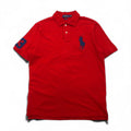 POLO RALPH LAUREN クラシックフィット ビッグポニー刺繍 ポロシャツ M レッド コットン 鹿の子
