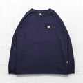 carhartt FORCE 難燃 FR ロングスリーブ Tシャツ ロンT XL ネイビー ストレッチ 102904-410 メキシコ製