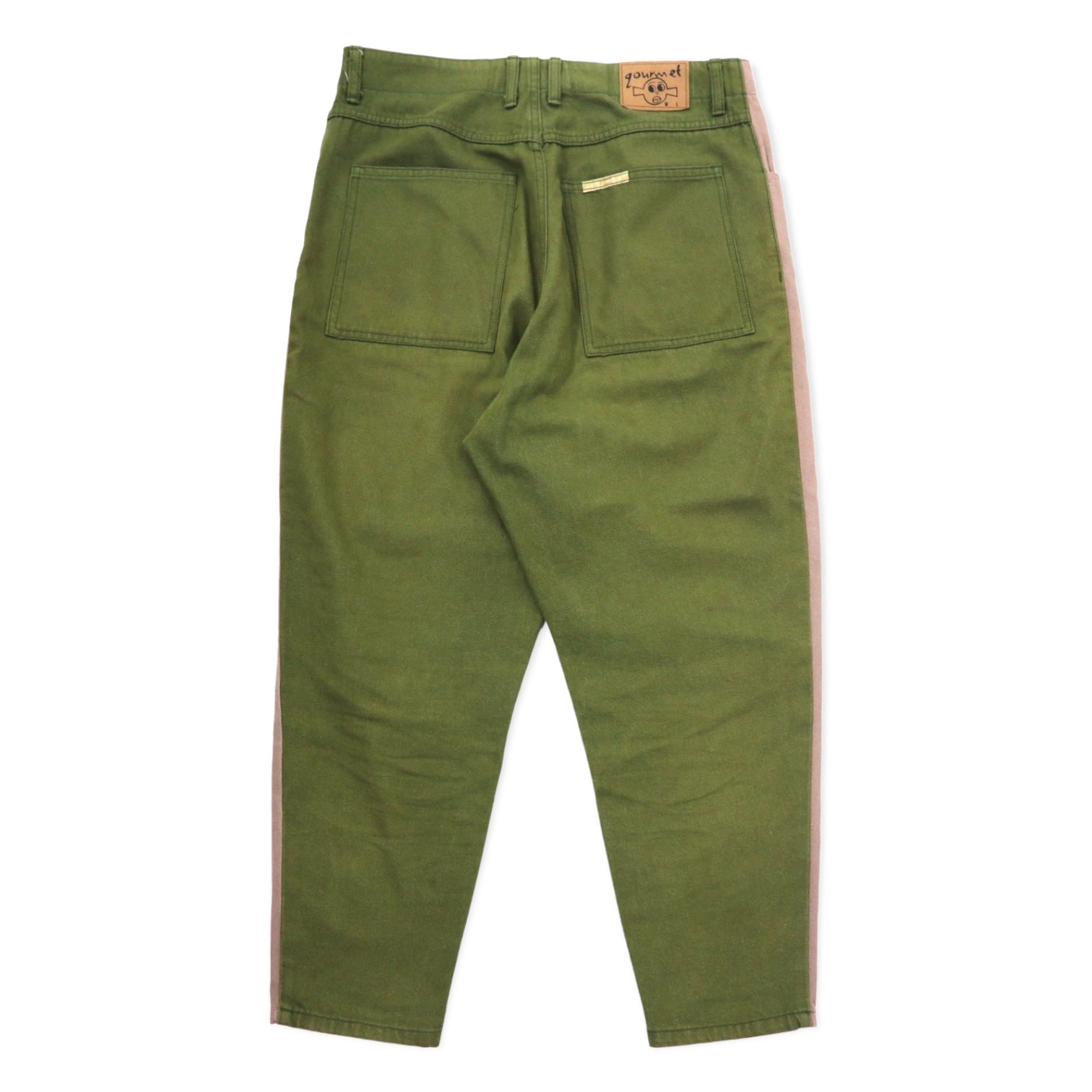 gourmet jeans Pantaloni di jeans affusolati 32 Marrone Cachi Bicolore Cotone TYPE-03 LEAN Made in Japan