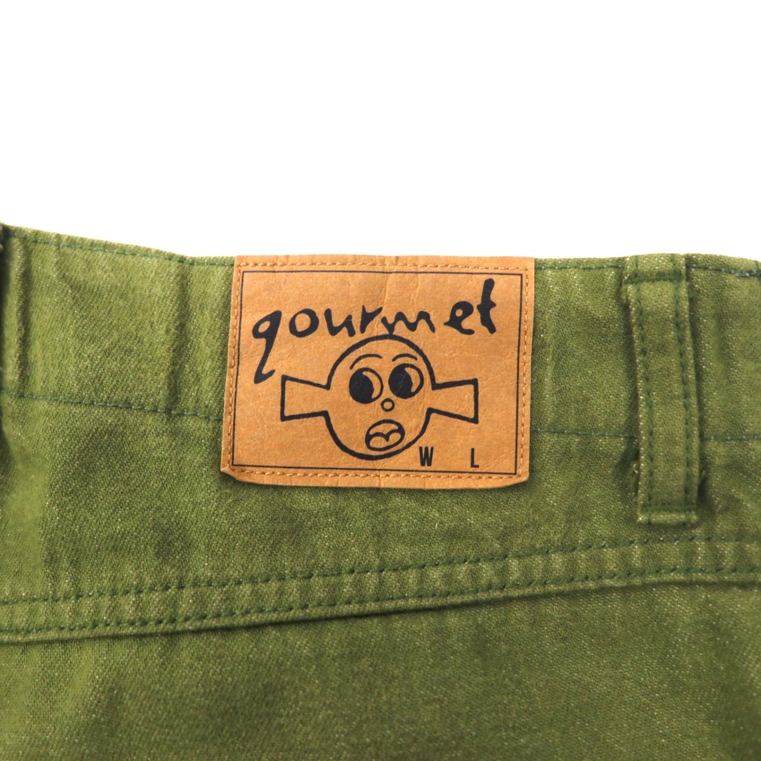 gourmet jeans Pantaloni di jeans affusolati 32 Marrone Cachi Bicolore Cotone TYPE-03 LEAN Made in Japan