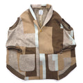 ohta Poncho Cardigan FREE Marrone Beige Multicolore Angora 14aw-ha-pl Prodotto in Giappone