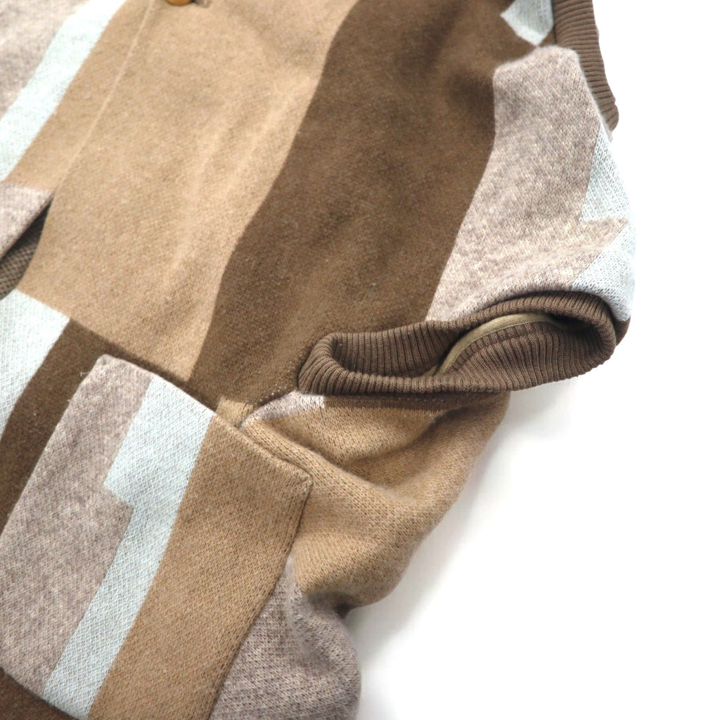ohta Poncho Cardigan FREE Marrone Beige Multicolore Angora 14aw-ha-pl Prodotto in Giappone