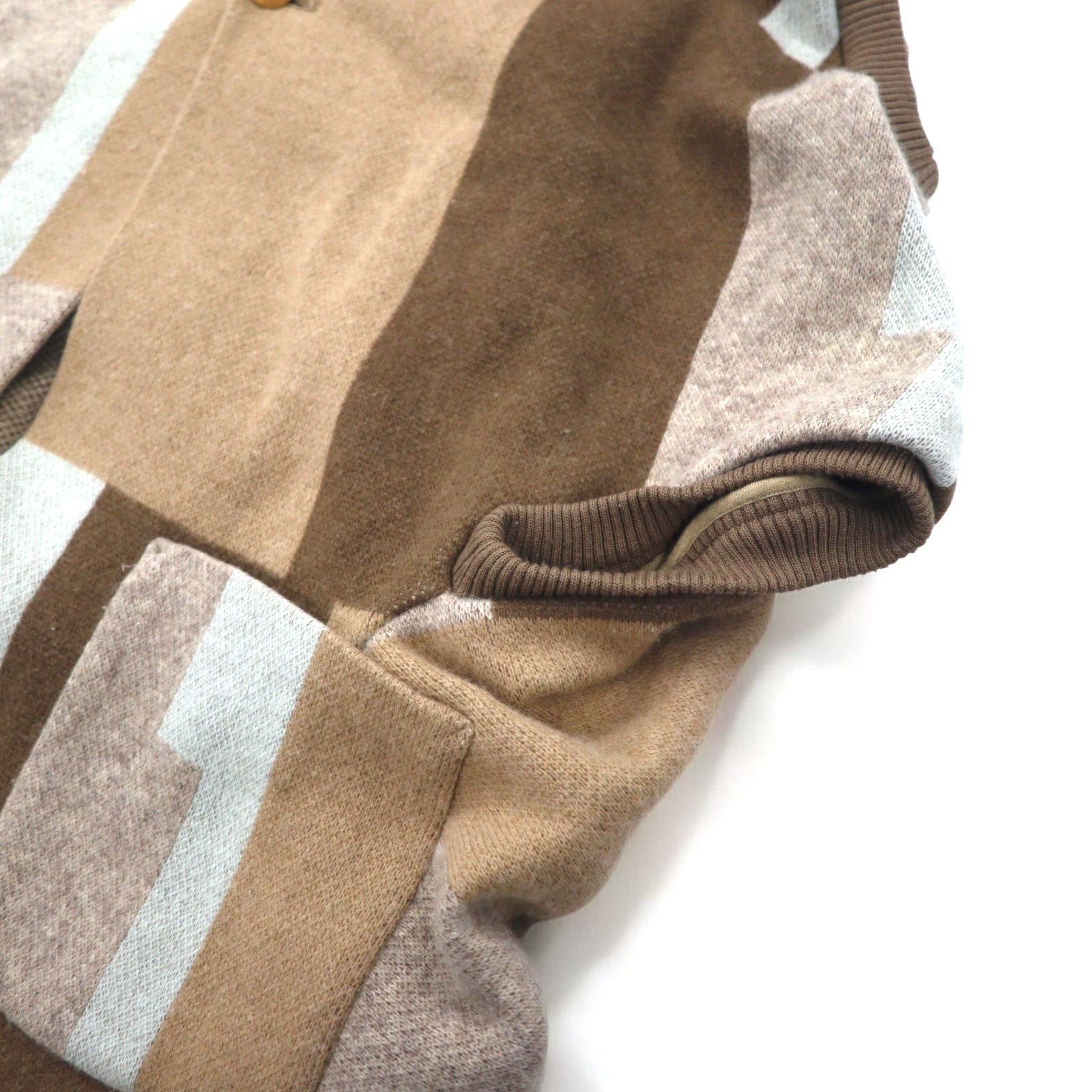 ohta Poncho Cardigan FREE Marrone Beige Multicolore Angora 14aw-ha-pl Prodotto in Giappone