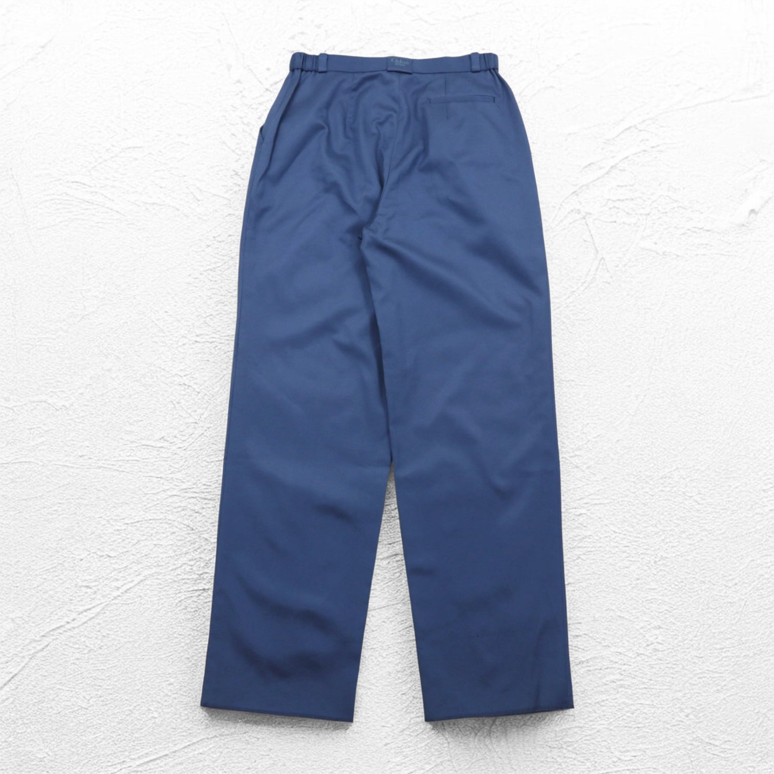 Chloe SPORTS Anni '80 Pantaloni a gamba larga facili con pince 2XL Blu Cotone CHL8256 Fabbricati in Giappone Nuovo con etichette